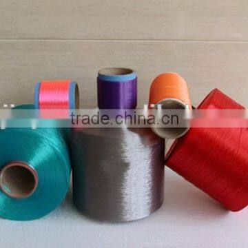 colored high tenacity low elongation industrial 100% polyester filament yarn