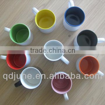 11oz inner color ceramic mug for sublimation printing