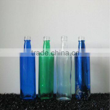 spray processed glass drinking bottles