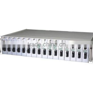 16 Slots Ethernet Media Converter Rack