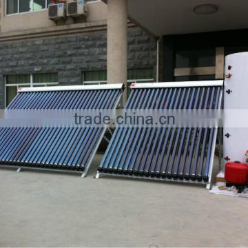 Split pressurized system heat pipe vacuum tube solar water heater with SP116 working station