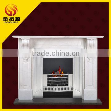 indoor used stone fireplace mantels