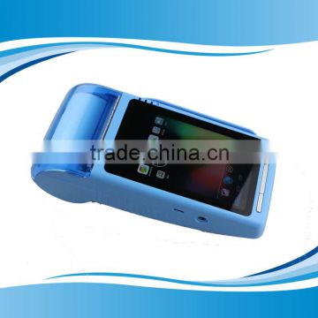Factory price 4 inch touch Android pos terminal with thermal printer 1D/2D barcode scanner wifi