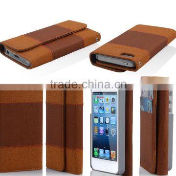 Stitching mobile phone flip case for iPhone