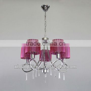 contemporaneityHIGH QUALITY fixtures FABRIC chandeliers candle K9 Crystal lamp L1219-5