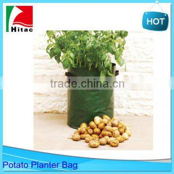 40L Green Potato Grow Bag Planter with Pockets,Round Garden Planter Bags