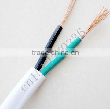 2 core and 3 core stranded copper conductor pvc insulated flexible flat electricall wire