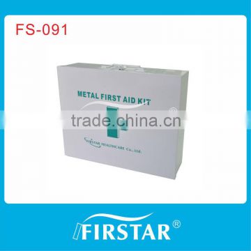 Convenient metal medical first aid kit for car