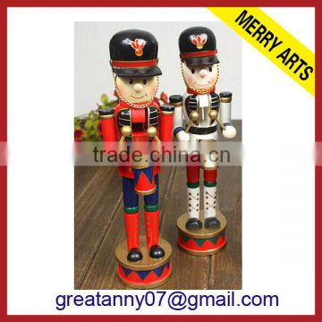 custom made christmas wooden toy soldier nutcracker with high quality