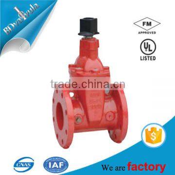 200PSI 300PSI Non-rising Stem Resilient Seated UL listed Gate Valve