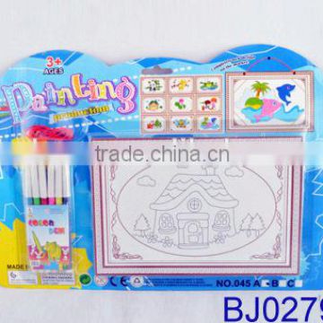Intelligent kid toy funny art coloring set doodle painting set