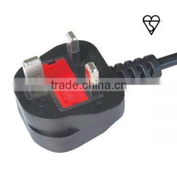 BS approval power cord UK 13a mains power cord