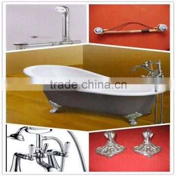 Cast-iron enamel bathtub