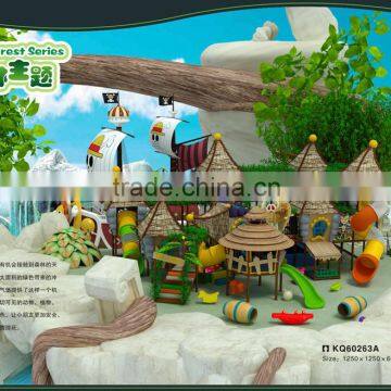 2016 Newest children Indoor soft Playground Unique Design forest series equipment