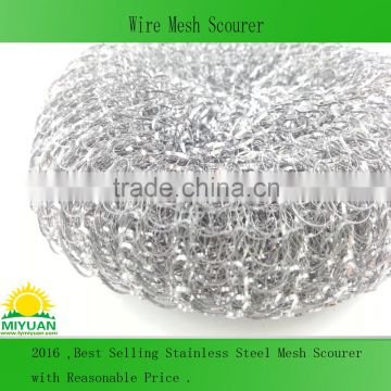 unique sigle wire maked scourer/China set of5-100g/Galvanized Mesh Ball/stainless steel scourer