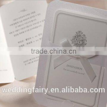 Factory sale handmade luxurious wedding invitation card