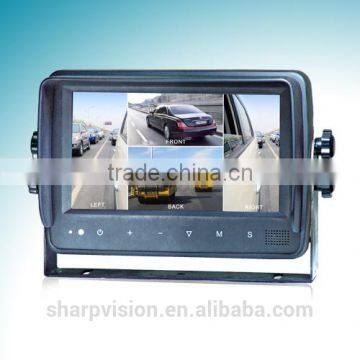 7" Waterproof Digital Car Quad Monitor