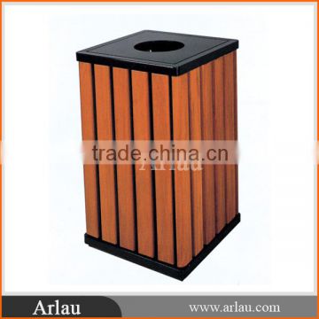 Arlau designed outdoor wooden trash bin