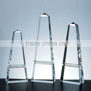 crystal blank trophy design for custom
