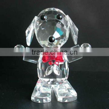 Years cute optical crystal dog animal model (R-0234)