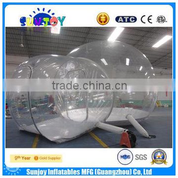 Attractive inflatable transparent bubble tent for camping use outdoors
