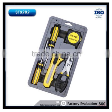 6Pcs Mini Promotion Tool Set With Screwdrivers,Plier,Knife and Measure Tape