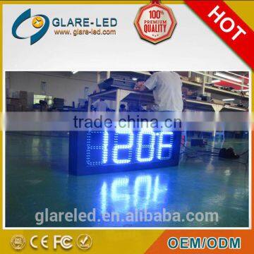 New type outdoor led clock temperature display