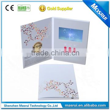 Regional Feature and Artificial Style graphic custom invitation Card lcd video greeting card module