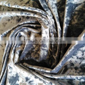 High Quality printed Polyester spandex Korean velvet fabric