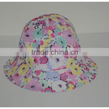 Most Popular Flower Bucker Caps For Ladies With 100% Cotton