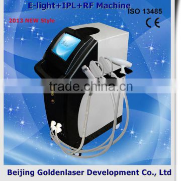 2013 New style E-light+IPL+RF machine www.golden-laser.org/ skin scope analyzer