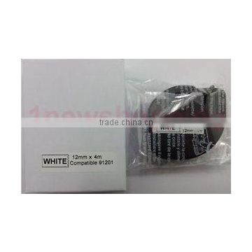 Details about 10PK compatible Dymo 91201 BLACK ON WHITE PLASTIC LABEL Tapes 12MM x 4M QX50
