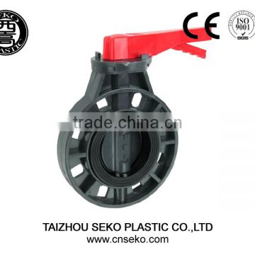 PVC butterfly valve with handle lever type