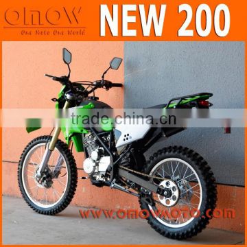 New Condition Manual Transmission Type 200cc Dirt Bike Motorcycle