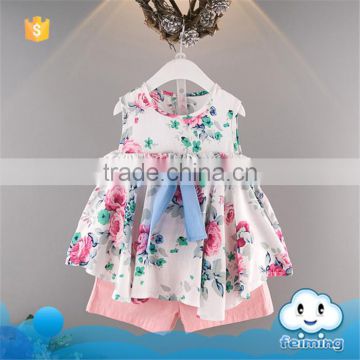 SS-982G Cheap Clothes From Turkey Kids Clothing Company Floral Baby Girl Clothes
