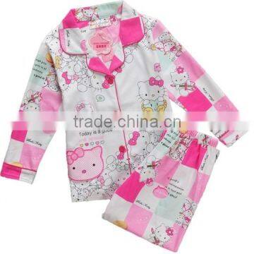 pajamas with 100%cotton flannel fashion fabric