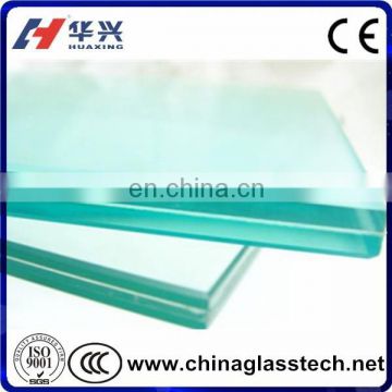 factory sell customized size frameless laminated glass has beed tempered