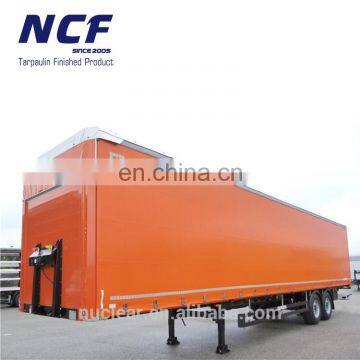 Double Side Acrylic Lacquered Tarpaulin For Side Curtain