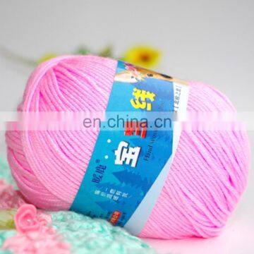 68 colors soft 6ply milk cotton baby hand knitting yarn