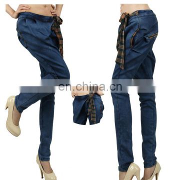 DiZNEW Stretch Fashion energy denim jeans for women