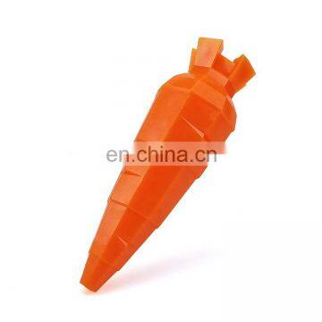 Ultra durable carrot shape design pet chew toys  treats puzzle IQ toy  interactive toy for dog