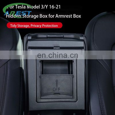 Central Console Storage Box for Tesla Model 3 /Y ABS Privacy Car Interior Accessories Storage Box for Tesla Model 3 Dropsip
