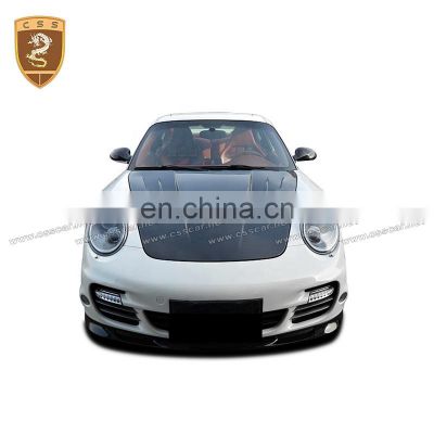 Cars Spare Parts Hood M-sha Style Carbon Fiber Front Engine Cover For Pors-che 997
