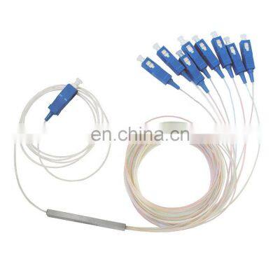 FTTH 1x8 SC APC UPC  Mini  PLC splitter 1x8 plc splitter 1x8 lcupc mini type fiber plc splitter