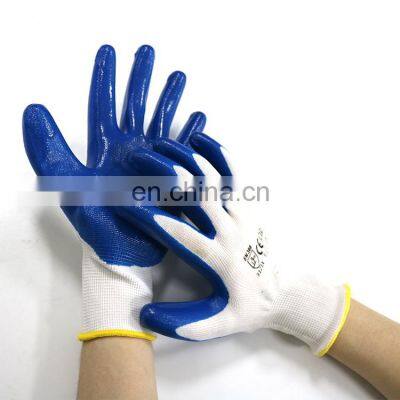 Garden Gloves 13G Polyester Nitrile Coated Work Safety Gloves Industrial Gloves