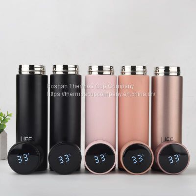 LED intelligent temperature display thermos cup