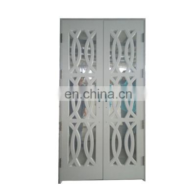 White American style modern prehung glass panel bedroom luxury wooden door fancy wood door design