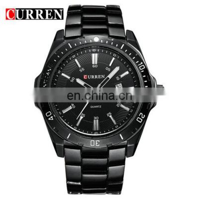 Hot Sale Fashion Stainless Steel Japan Quartz Movement Watch Men Luxury Brand Curren 8110 Watch Men