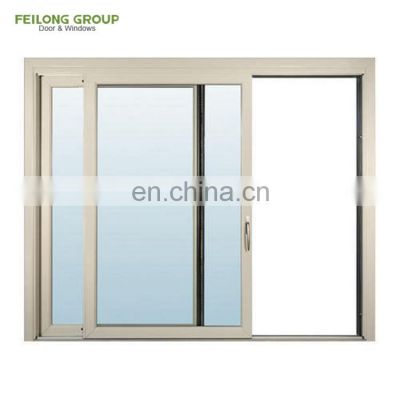 Double glazing aluminum sliding window with high performance