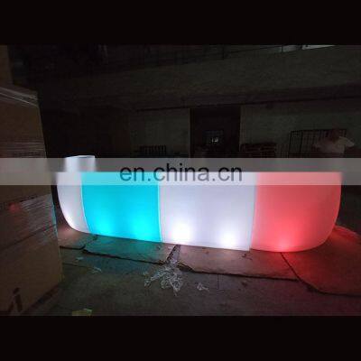 Western Style Commercial Club Bar Furniture LED Furniture Beach Bar Mobile Bar Counter Table and Stool